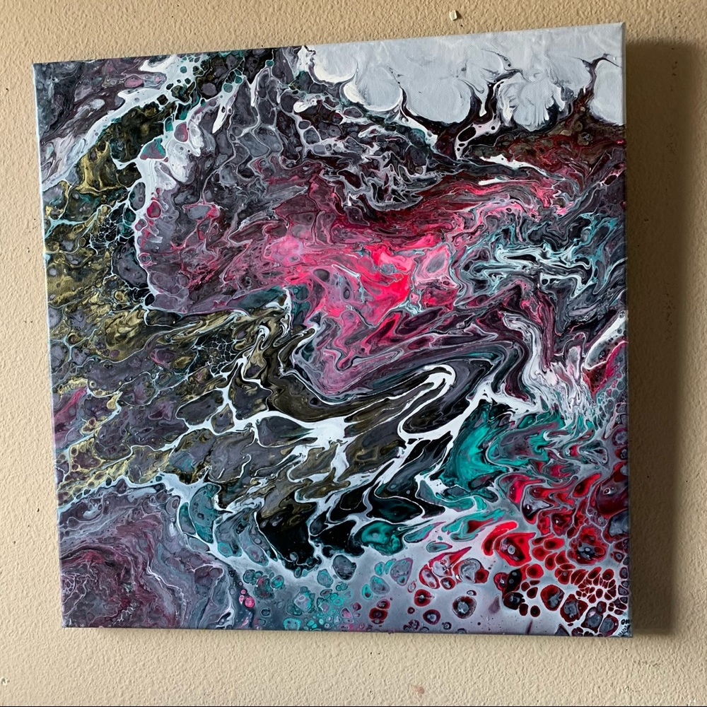“Rocking horse” Original Signed Abstract Painting
